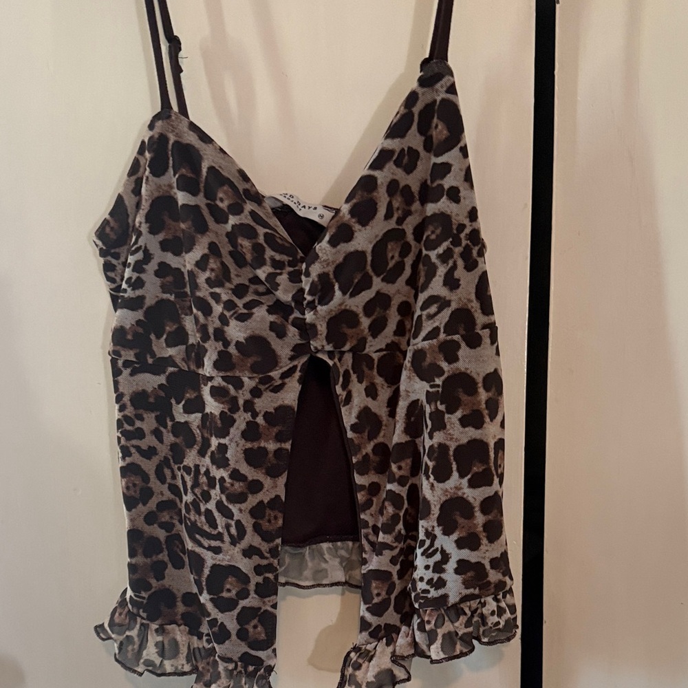 Leopard Print Camisole Top